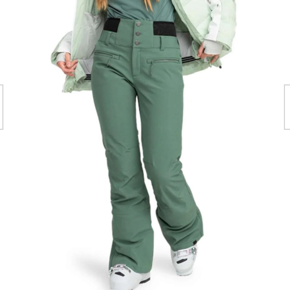 Women’s Roxy Forest Green High-Waisted Pants ski pants new with tags